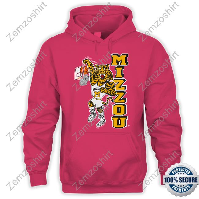 19Nine Shop Missouri Dunking Tiger Hoodied Sweatshirt